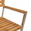 vidaXL Garden Chair 4 pcs Oil Natural Solid Teak Wood