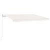 vidaXL Manual Retractable Awning 450x350 cm Cream