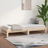 vidaXL Pull-out Day Bed without Mattress 2x(80x200) cm Solid Wood Pine