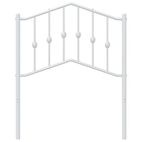 vidaXL Metal Headboard White 75 cm