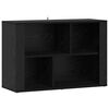 vidaXL Sideboard Black Oak 80 x 30 x 53 cm Engineered Wood