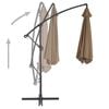 vidaXL Cantilever Umbrella with Aluminium Pole 300 cm Taupe