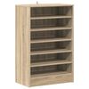 vidaXL Shoe Cabinet Sonoma Oak 60x35x92 cm Engineered Wood