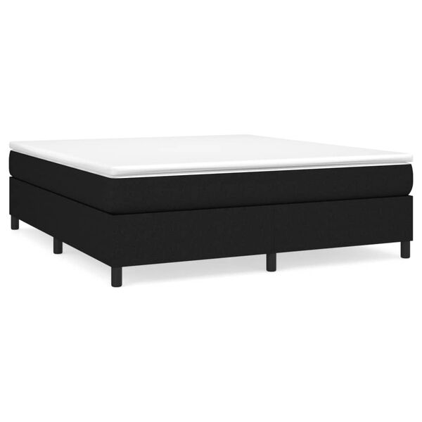 vidaXL Box Spring Bed Frame Black Super King Fabric (UK/IE/FI/NO only)