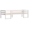vidaXL Kids' Bed Frame without Mattress White 75x190 cm Small Single Solid Wood Pine