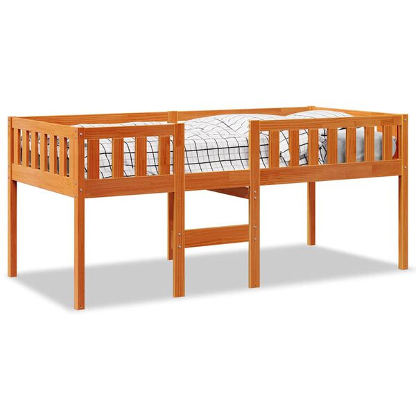 vidaXL Children's Bed without Mattress Wax Brown 90x190 cm Solid Wood Pine