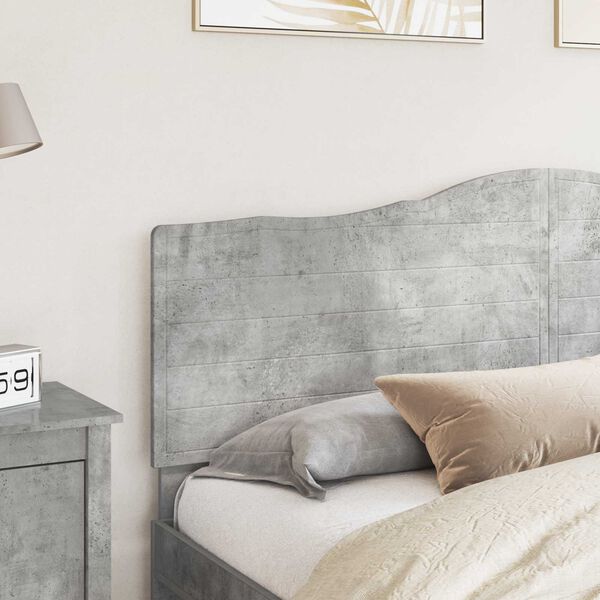 vidaXL Headboard Concrete Grey 200 cm Engineered wood