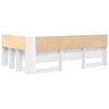 vidaXL Storage Headboard with Shelf White 120 cm Engineered Wood