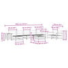 vidaXL 10 Piece Garden Sofa Set Impregnated Wood Pine