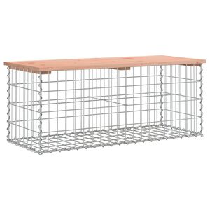 vidaXL Garden Bench Gabion Design 103x44x42 cm Solid Wood Douglas