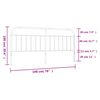 vidaXL Metal Replace Headboard White 193 cm