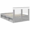 vidaXL Bed Frame Grey Sonoma 120 x 190 cm Engineered wood