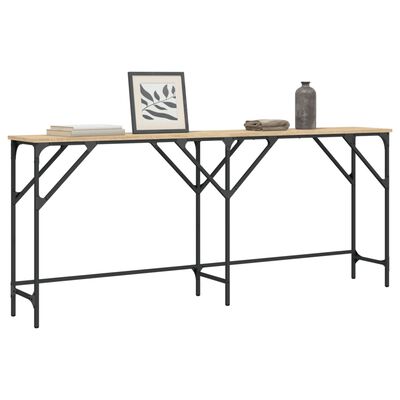 vidaXL Console Table Sonoma Oak 180x29x75 cm Engineered Wood
