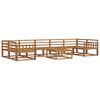 vidaXL Outdoor Sofa Set 8 pcs Natural Solid Acacia Wood