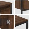 vidaXL Bathroom Furniture Set with Shelf 3 pcs Brown Oak and Black