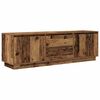 vidaXL TV Cabinet with LED Lights Old Wood 160.5x41x50 cm