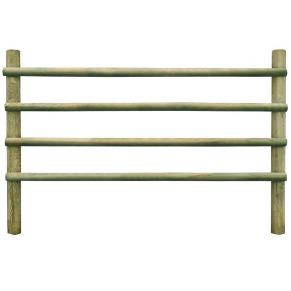 vidaXL Garden Fence Impregnated Pinewood 6 m
