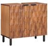 vidaXL Bathroom Sink Cabinet Brown 62 x 33 x 58 cm Solid Mango Wood