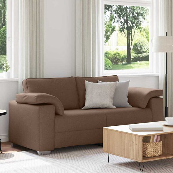 vidaXL Sofa Brown 180 x 77 x 82 cm Fabric