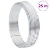 vidaXL Fence Binding Wire Silver 25 m Steel