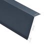 vidaXL L-shape Roof Edge Plates 5 pcs Aluminium Anthracite 170cm