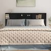 vidaXL Headboard Cabinet Black 200x19x103.5 cm