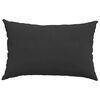 vidaXL Sofa Pillows 2 pcs Black 60 x 40 cm Fabric