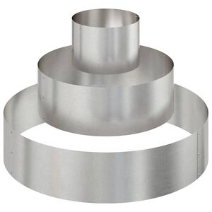 vidaXL Garden Planter Silver 90 x 90 x 20 cm Stainless Steel