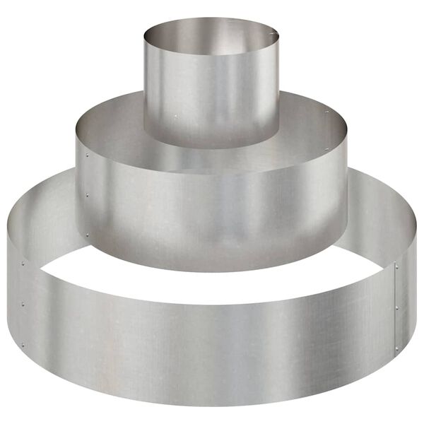 vidaXL Garden Planter Silver 90 x 90 x 20 cm Stainless Steel