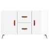vidaXL Sideboard High Gloss White 100x36x60 cm Engineered Wood