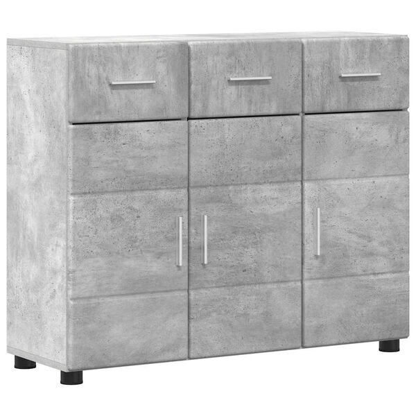 vidaXL Sideboard Concrete Grey 88.5 x 30.5 x 73 cm Engineered Wood