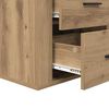 vidaXL Bedside Cabinet Artisan Oak 35 x 50 x 60 cm Engineered Wood