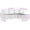 vidaXL Sofa Sets 4 pcs Natural Solid Acacia Wood