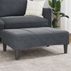 vidaXL Footstool Dark Grey 77x55x31 cm Velvet
