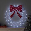 vidaXL Wreath with 60 LEDs Cold white 76 x 8.5 x 76 cm Acrylic