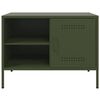 vidaXL TV Cabinets 2 pcs Olive Green 68x39x50.5 cm Steel