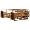 vidaXL Sectional Sofa Set 6 pcs Natural Solid Acacia Wood