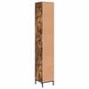 vidaXL Bathroom Cabinet with Drawer Smoked Oak 31.5 x 33 x 190 cm