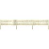 vidaXL Picket Fence Impregnated Pinewood 5.1 m 80 cm 5/7cm