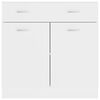 vidaXL Drawer Bottom Cabinet Lyon White 80x46x81.5 cm Engineered Wood
