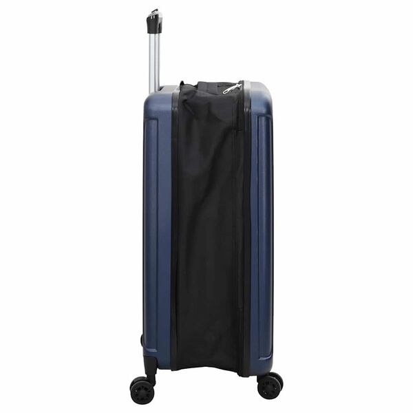 vidaXL Suitcase Folding Dark blue 34 x 23 x 55.5 cm ABS Plastic