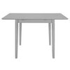 vidaXL Extendable Dining Table Grey (80-120)x80x74 cm MDF