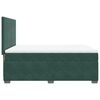vidaXL Box Spring Bed with Mattress Dark Green 140x190 cm Velvet