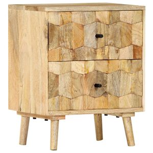 vidaXL Bedside Cabinet 40x30x50 cm Solid Mango Wood