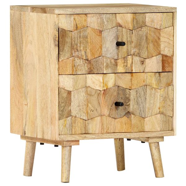 vidaXL Bedside Cabinet 40x30x50 cm Solid Mango Wood