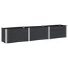 vidaXL Garden Raised Bed Black 300 x 50 x 54 cm WPC and Aluminium