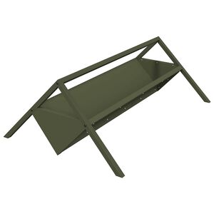 vidaXL Livestock Feeding Trough Olive Green 111 x 76 x 38 cm