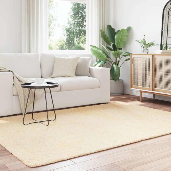 vidaXL Shaggy Rug High Pile NAVARRA Cream 160x230 cm Polyester