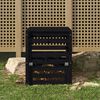 vidaXL Composter Black 63.5x63.5x77.5 cm Solid Wood Pine