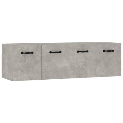 vidaXL Wall Cabinets 2 pcs Concrete Grey 80x35x36.5 cm Engineered Wood